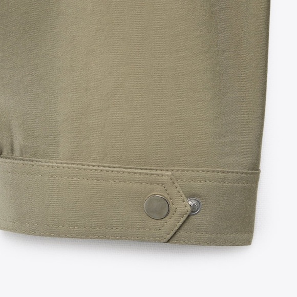 Zara Relaxed Fit Adjustable Hem Pants High Waist Elastic Slip on - Picture 9 of 9